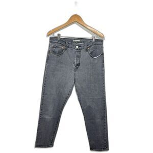 Levi's Wedgie Fit Jeans size 32 gray wash denim high rise straight leg distress